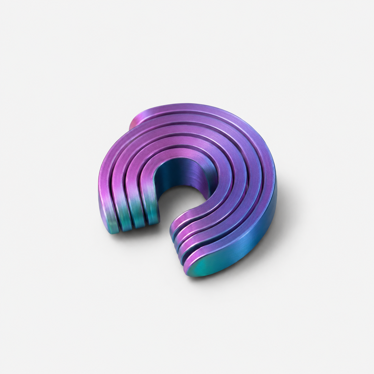 Metallic Rainbow Spiral Fidget
