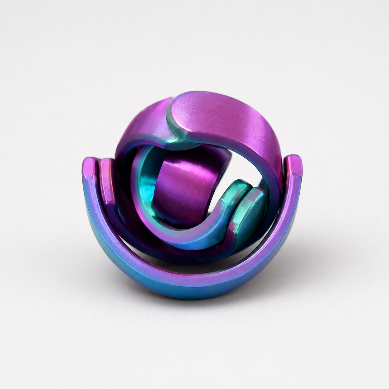 Metallic Rainbow Spiral Fidget