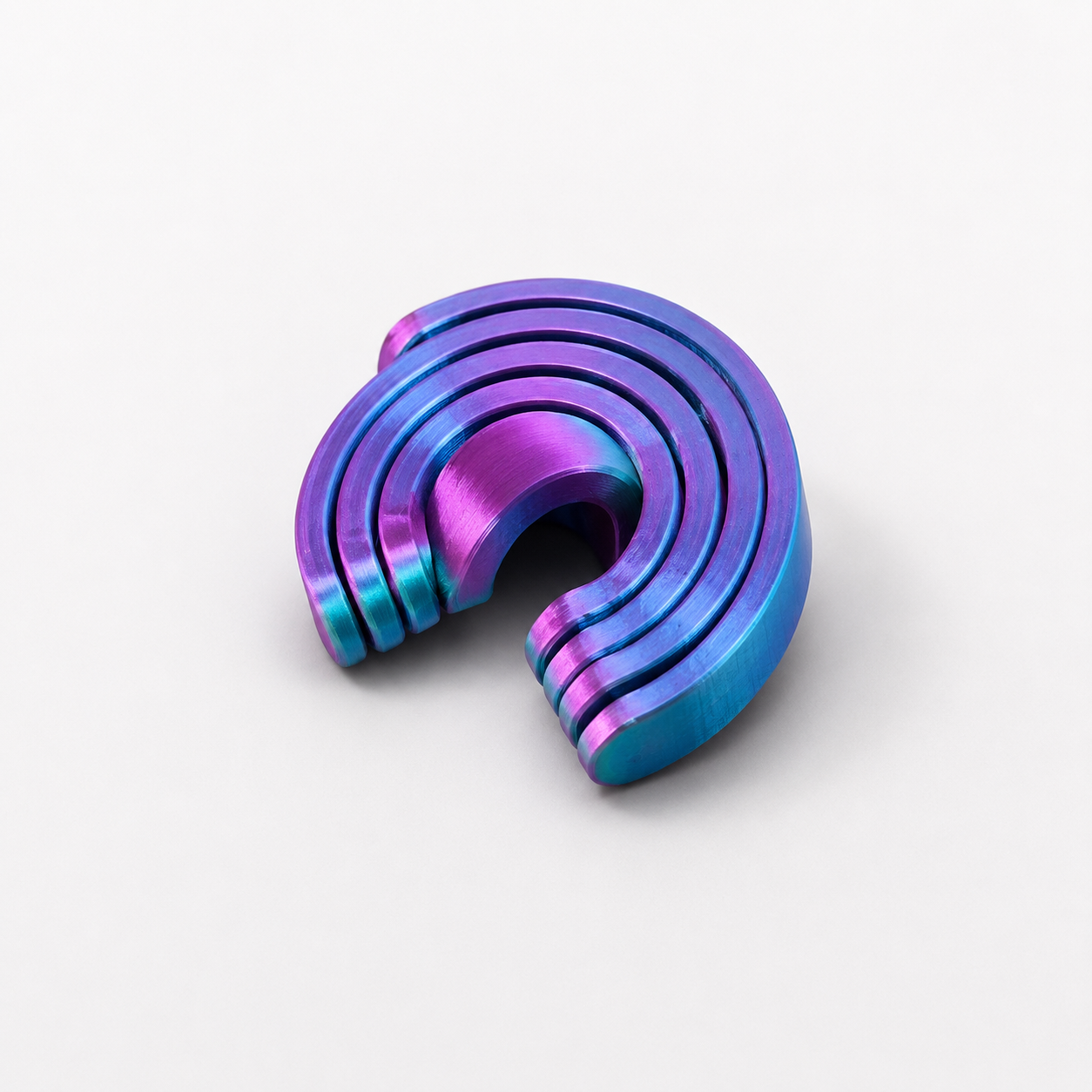 Metallic Rainbow Spiral Fidget